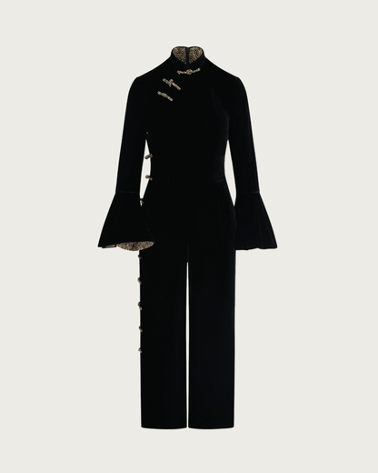 Highrise Jumpsuit - Velvet