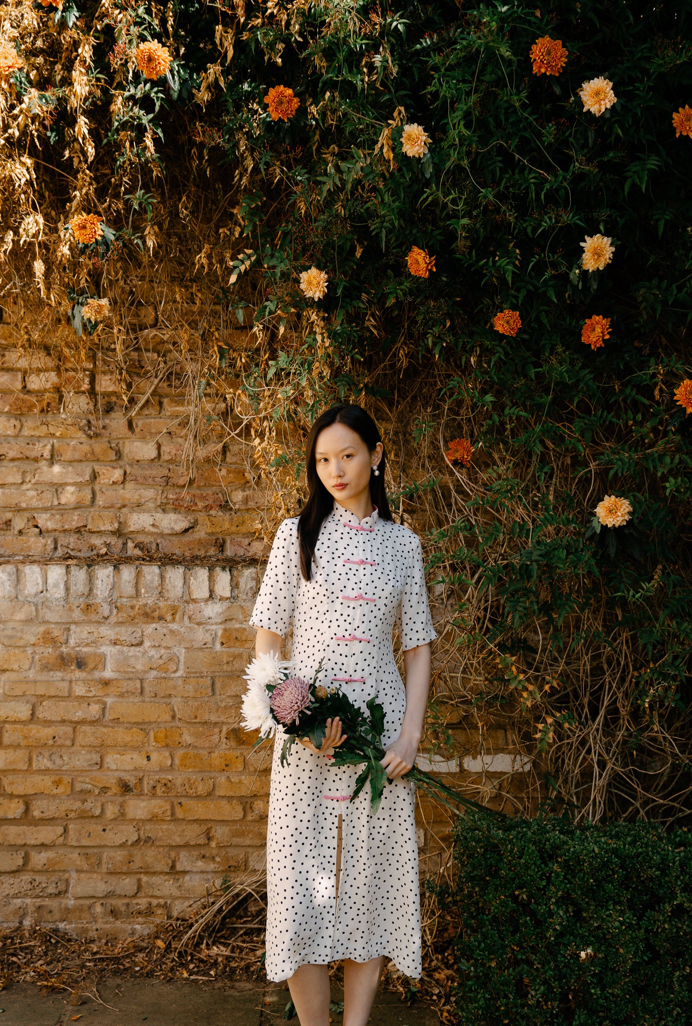 White Camelia Dress