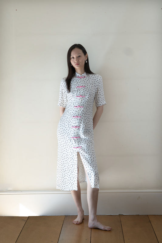 White Camelia Dress