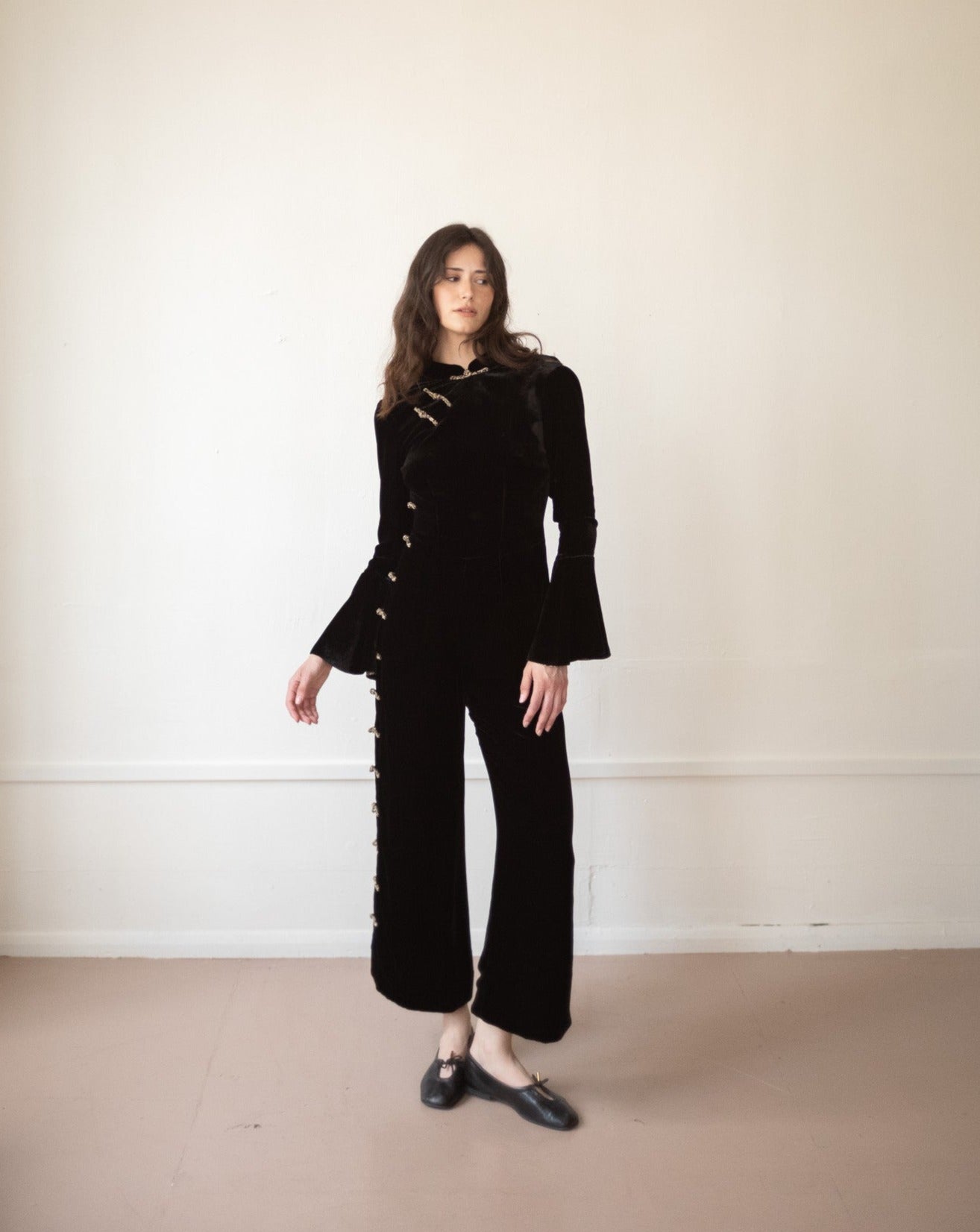 Highrise Jumpsuit - Velvet