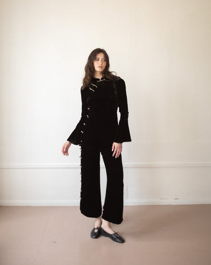 Highrise Jumpsuit - Velvet
