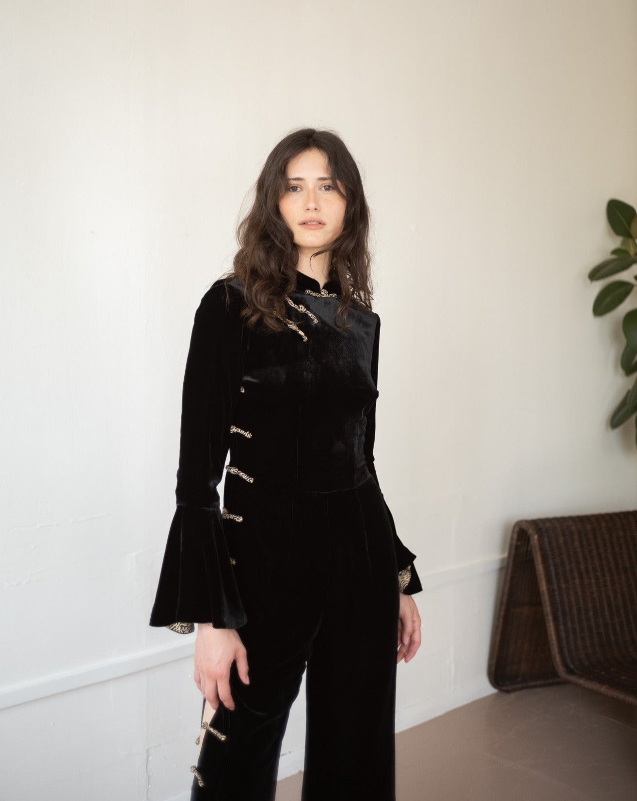 Highrise Jumpsuit - Velvet