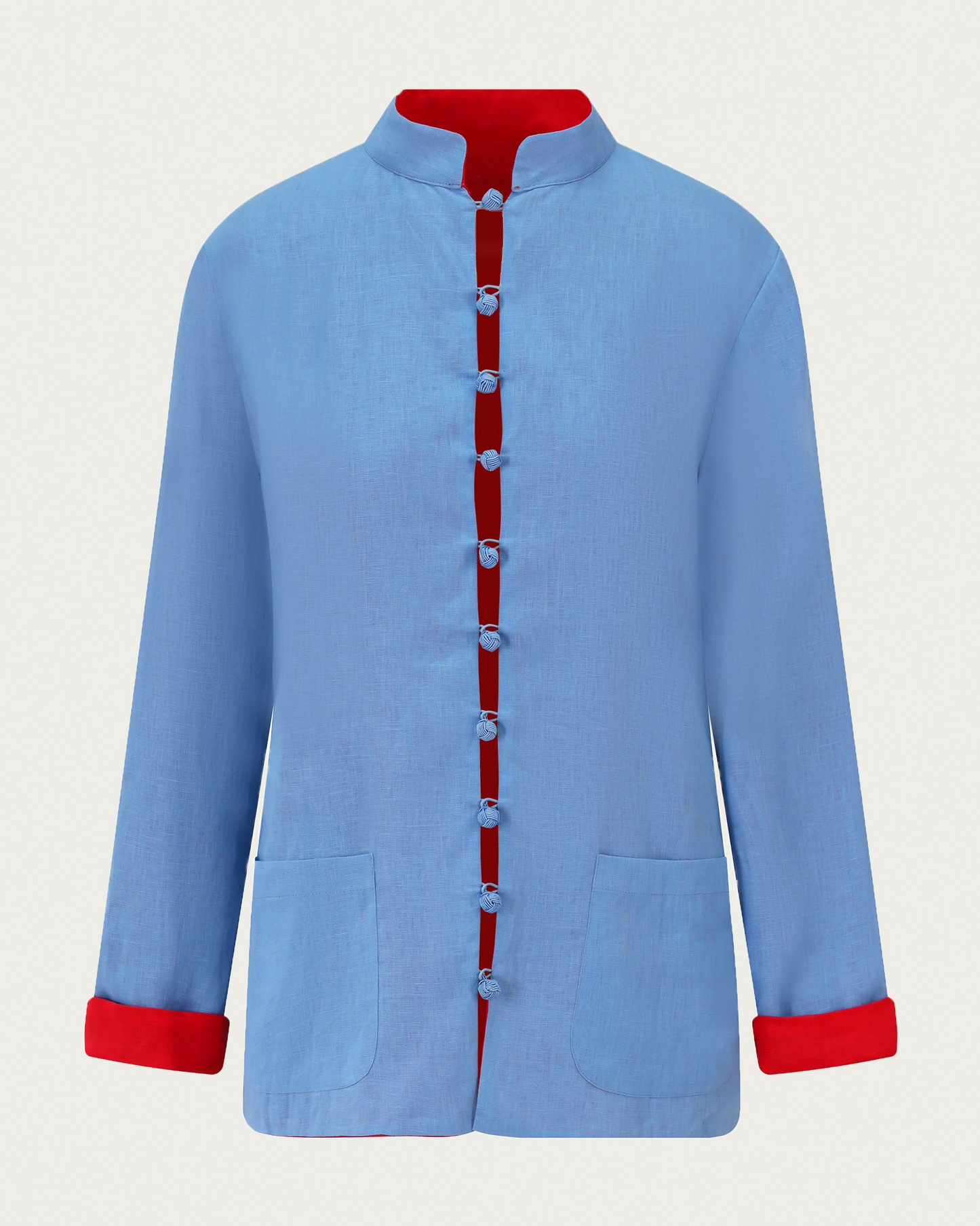 Tai Tam Jacket – Coral / Blue