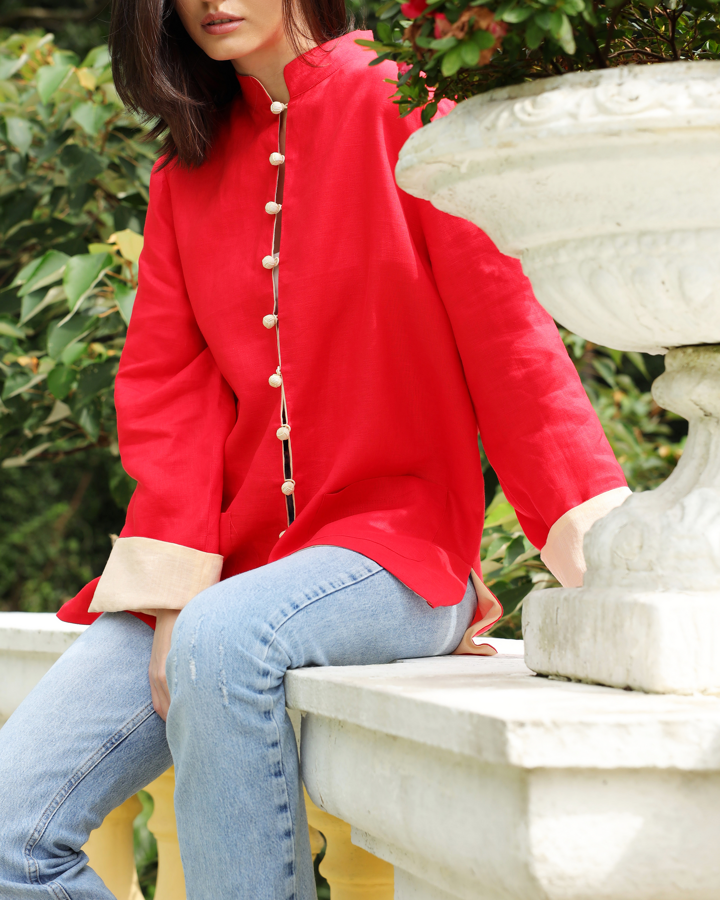 Tai Tam Jacket – Red/Yellow