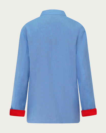 Tai Tam Jacket – Coral / Blue
