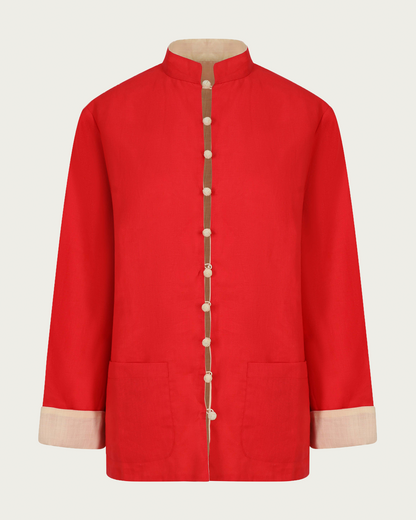 Tai Tam Jacket – Red/Yellow