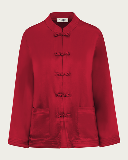 Pedder Blouse - Cherry